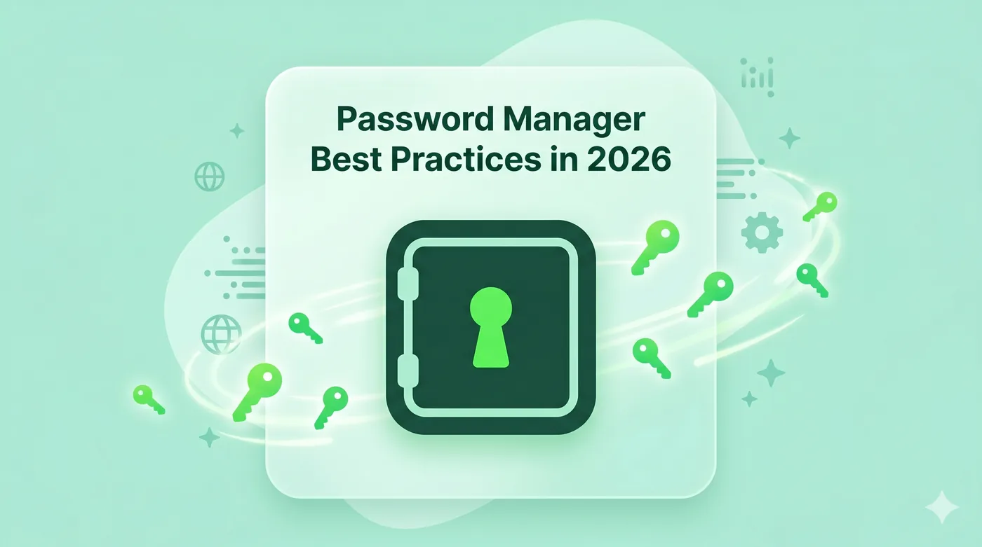 Password Manager Best Practices in 2026