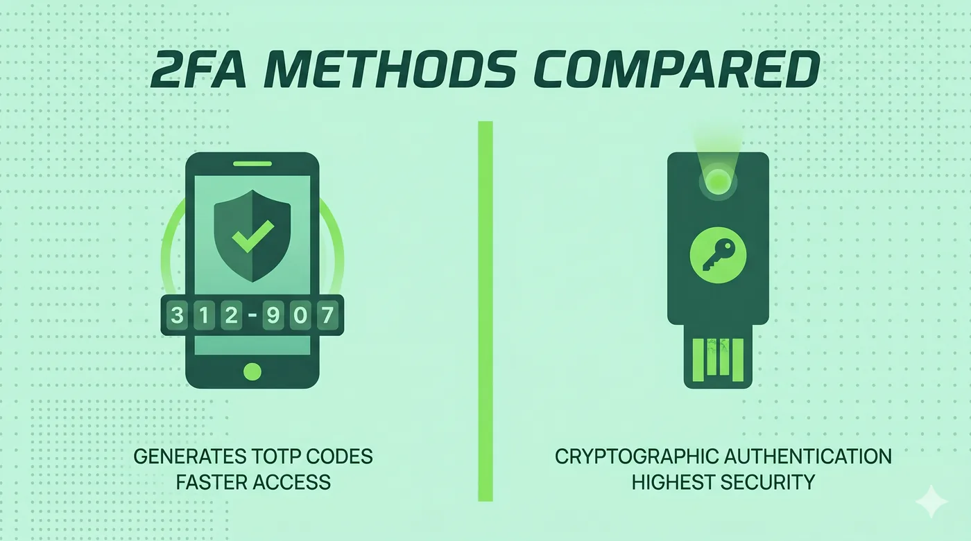 2FA Methods Compared