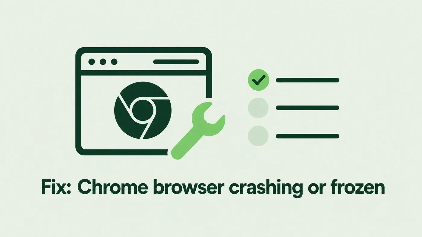 Fix: Chrome browser crashing or frozen