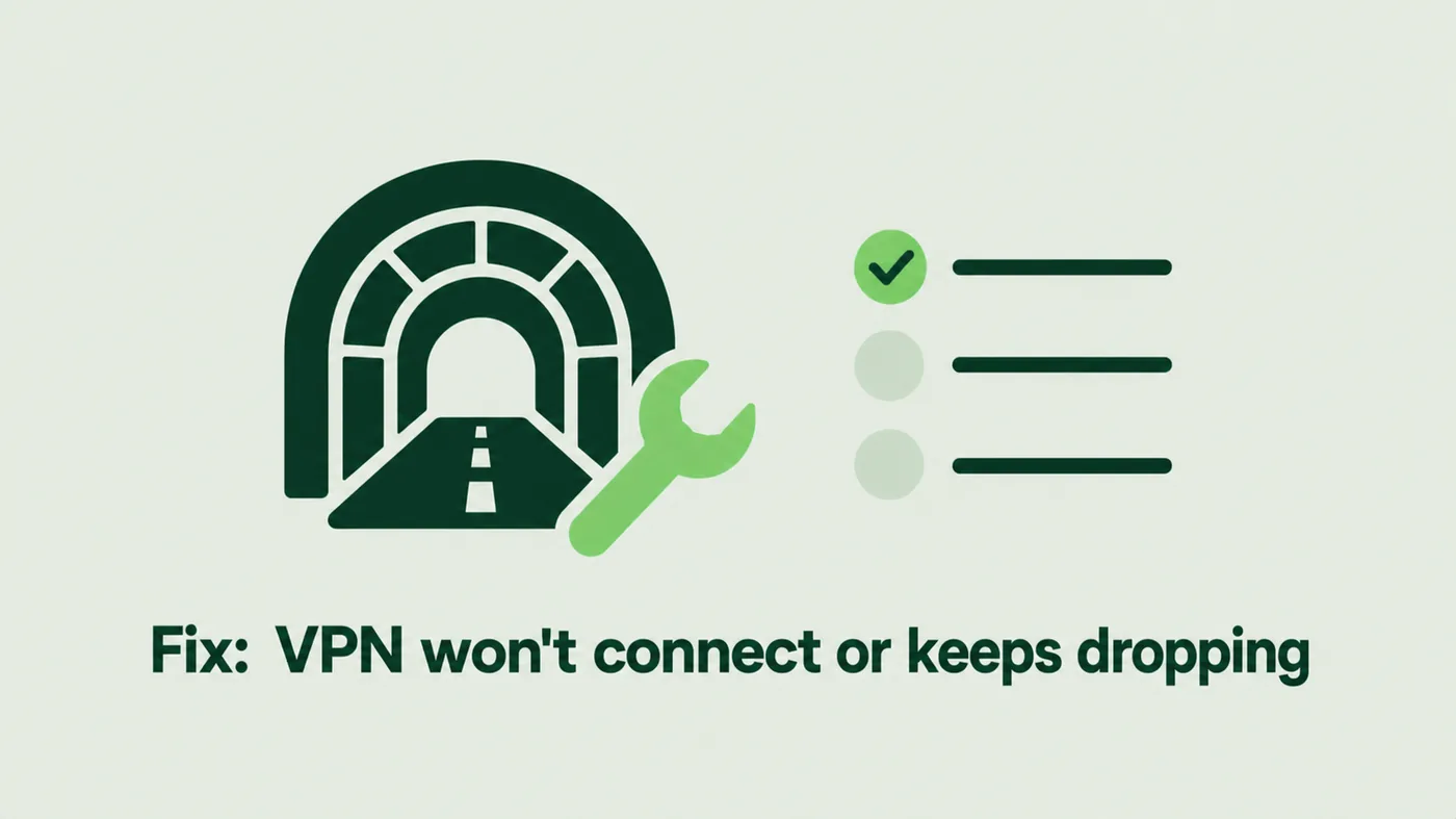 Fix: VPN won't connect or keeps dropping